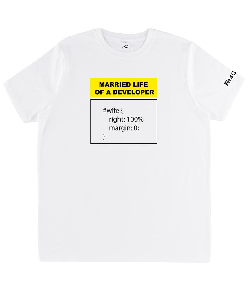 T-shirt Developer Married Life bianca