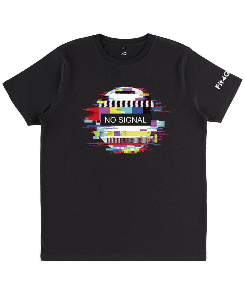 T-Shirt 80s con stampa No Signal